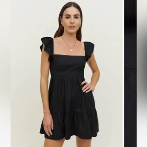 reformation jeune dress, black